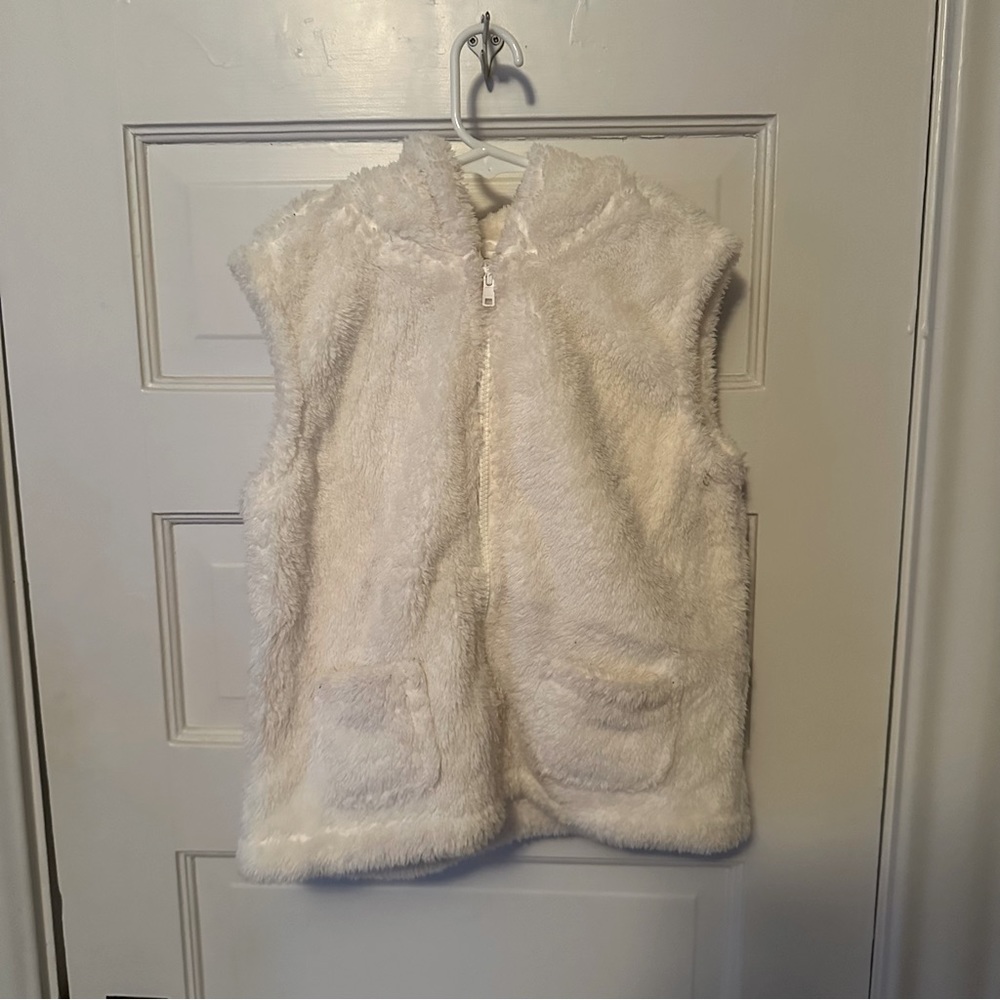 Gymboree Fuzzy Girls 10-12 Zipper Vest